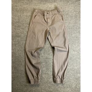 Amazon Essentials Men's Slim Fit Jogger Pants Gray Elastic Waist Drawstring